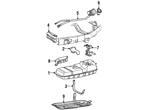 1998 Mercury Mountaineer Fuel Supply Diagram