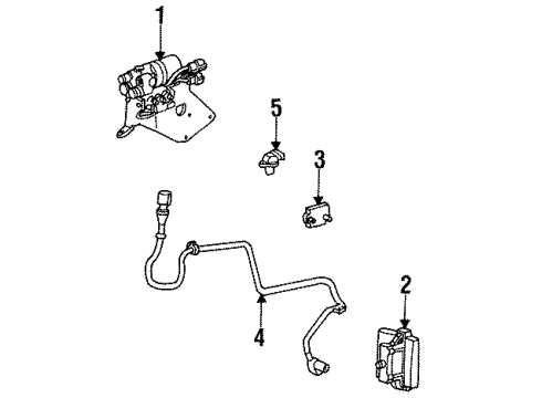 1996 Ford Bronco Anti-Lock Brakes Diagram