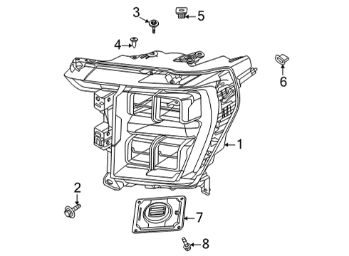 2021 Ford F-150 Headlamps, Electrical Diagram 6 - Thumbnail