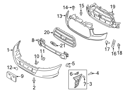 2017 Ford Transit-250 Reinforcement Diagram for BK3Z-17C947-D