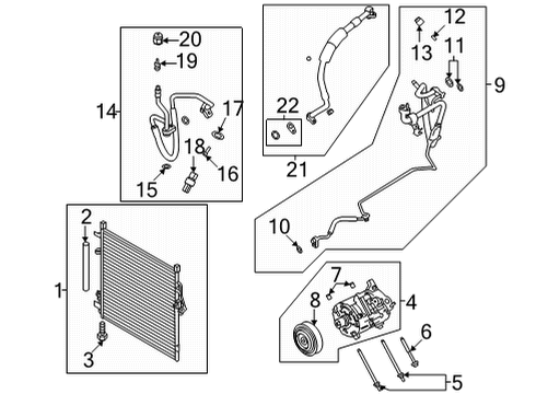 2023 Ford Bronco TUBE ASY Diagram for MB3Z-19A834-A