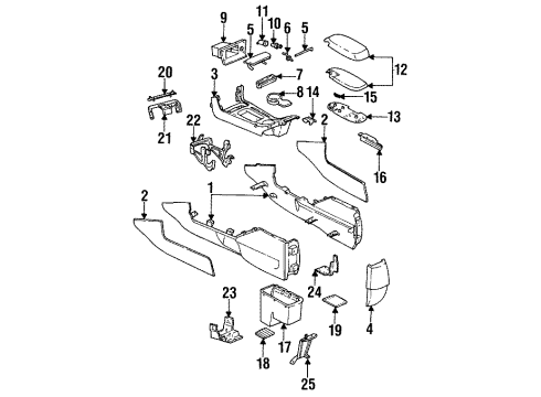 1993 Mercury Sable Holder Cup Diagram for F3DZ5413562A