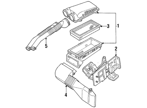 1995 Ford F-350 Filters Diagram 1 - Thumbnail