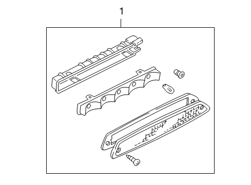 2002 Ford Escape High Mount Lamps Diagram