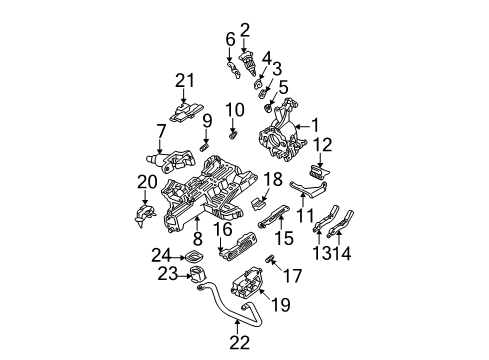 2007 Ford Taurus Cable Diagram for 3F1Z-3F719-AB