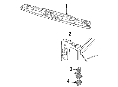 1993 Ford Aerostar Reinforcement Diagram for F39Z8496B