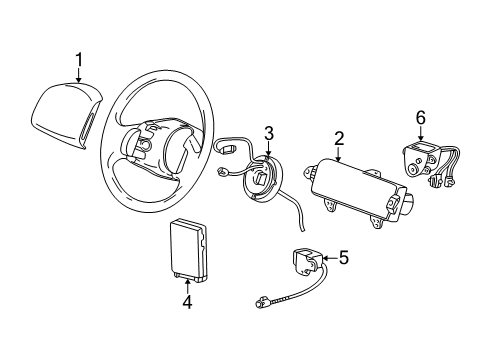 2007 Lincoln Mark LT Module Diagram for 7L3Z-15043B13-DA