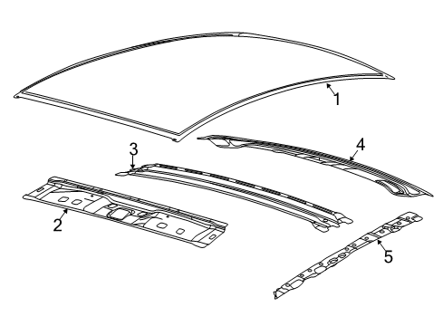 2016 Ford Focus Roof & Components Diagram 3 - Thumbnail