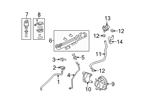 2009 Ford E-350 Super Duty Emission Components Diagram 2 - Thumbnail