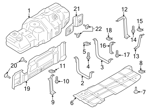 2023 Ford F-250 Super Duty Fuel System Components Diagram 4 - Thumbnail