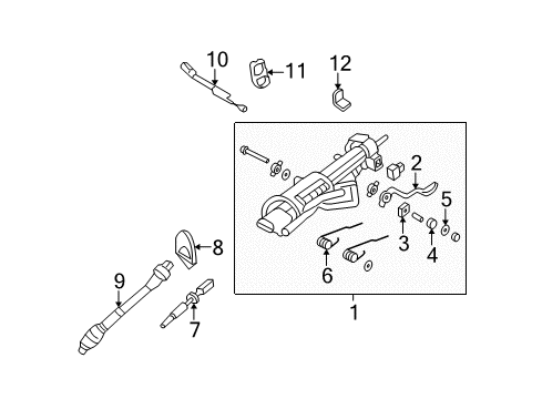 2005 Lincoln Aviator Switch Assembly - Alarm Diagram for 1L2Z-19A434-AA