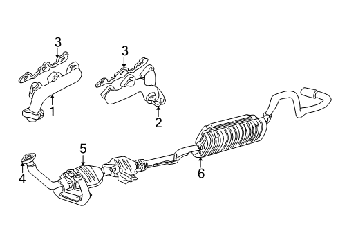 2000 Ford Ranger Muffler And Pipe Assy - Rear Diagram for F87Z-5230-AA