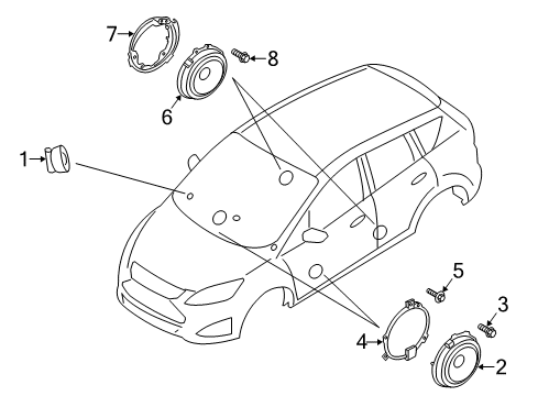 2015 Ford C-Max Sound System Diagram 1 - Thumbnail