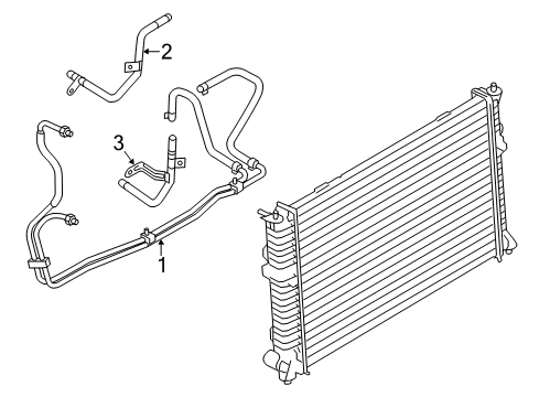 2010 Ford Fusion Trans Oil Cooler Diagram 3 - Thumbnail