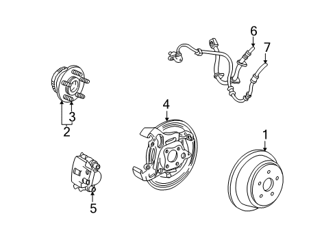 2005 Ford Freestar Rear Brakes Diagram