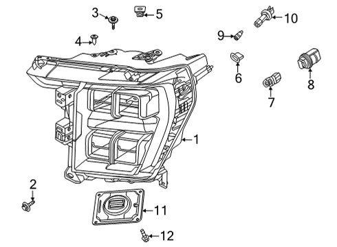 2021 Ford F-150 Bulbs Diagram 4 - Thumbnail