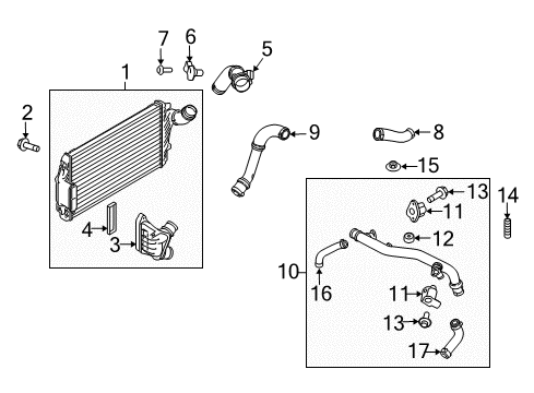 2014 Lincoln MKT Intercooler, Cooling Diagram