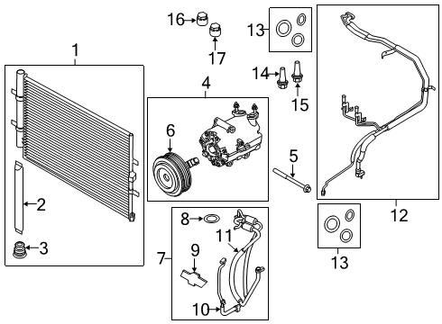 2019 Ford Transit-350 Air Conditioner Diagram 1 - Thumbnail