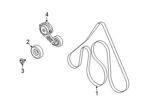 2009 Ford E-250 Belts & Pulleys, Maintenance Diagram 1 - Thumbnail