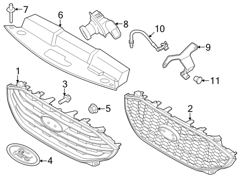 2020 Ford Edge Parking Aid Diagram 4 - Thumbnail