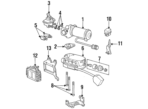 1995 Mercury Grand Marquis Anti-Lock Brakes Diagram 1 - Thumbnail