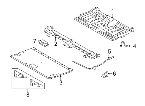 2007 Ford Freestyle Rear Seat Diagram 3 - Thumbnail