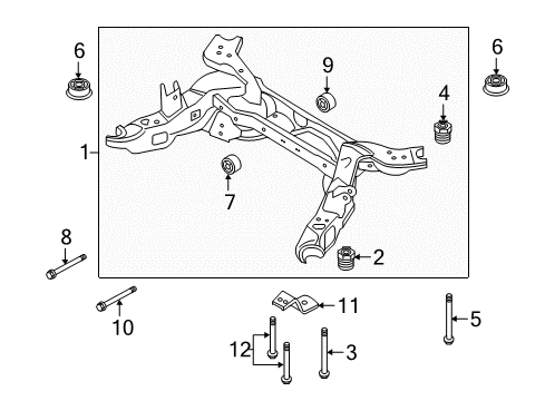 2017 Ford Explorer Bushing Diagram for BB5Z-5872-A