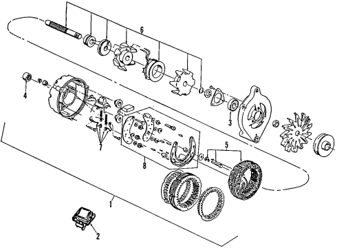 1998 Ford Explorer Alternator Diagram 1 - Thumbnail