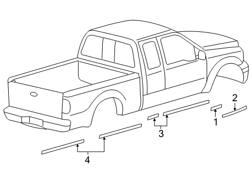 Decal - Stripe Diagram for 8C3Z-6120000-AA