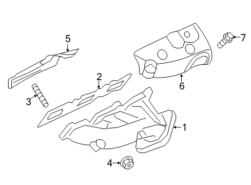 2014 Ford F-150 Exhaust Components, Exhaust Manifold Diagram 7 - Thumbnail