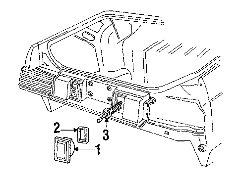 1987 Mercury Grand Marquis Backup Lamps Diagram