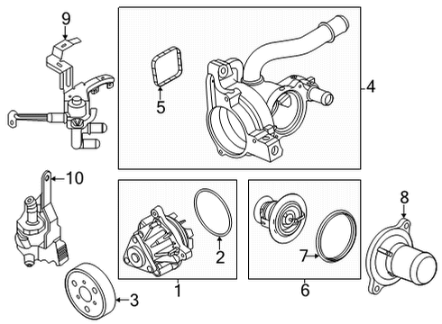 2023 Ford Maverick Heater Core & Control Valve Diagram 2 - Thumbnail