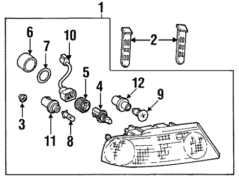 2002 Lincoln Navigator Bulbs Diagram