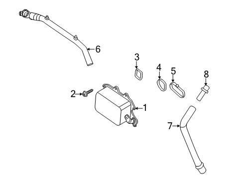 2020 Ford F-250 Super Duty Oil Cooler, Cooling Diagram 1 - Thumbnail