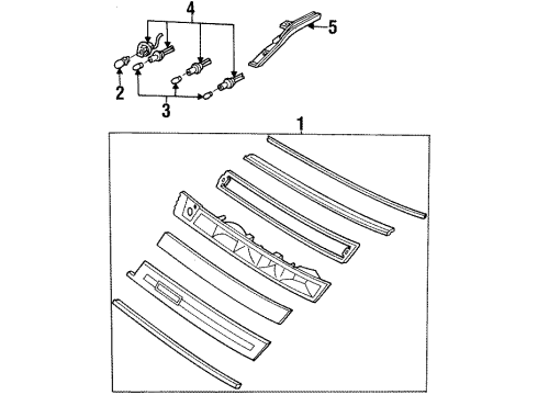 1993 Lincoln Mark VIII License Lamps Diagram