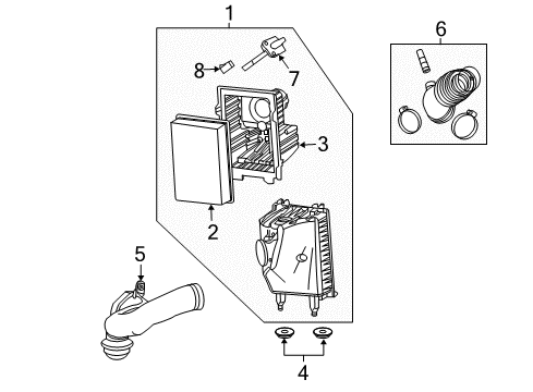 2008 Ford Escape Air Intake Diagram 1 - Thumbnail