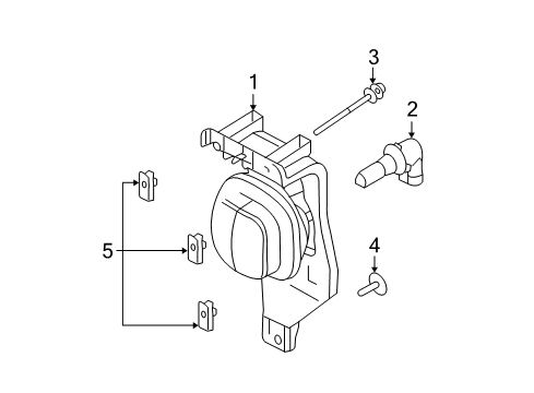 2009 Ford F-250 Super Duty Bulbs Diagram 4 - Thumbnail