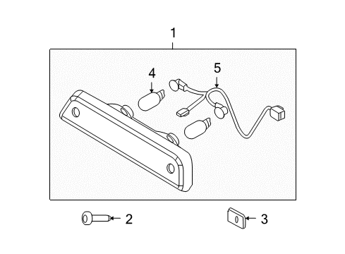 2013 Ford F-150 Lamp Assembly - Side Marker Diagram for AL3Z-13A613-G