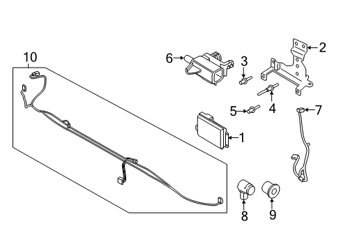 2019 Ford F-150 Parking Aid Diagram 3 - Thumbnail