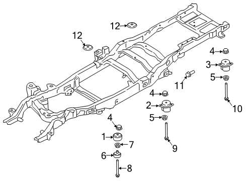 2017 Ford F-350 Super Duty Frame & Components Diagram 2 - Thumbnail