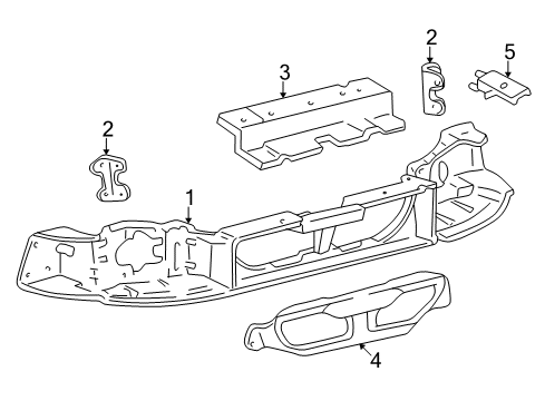 2002 Ford Mustang Front Panel Diagram