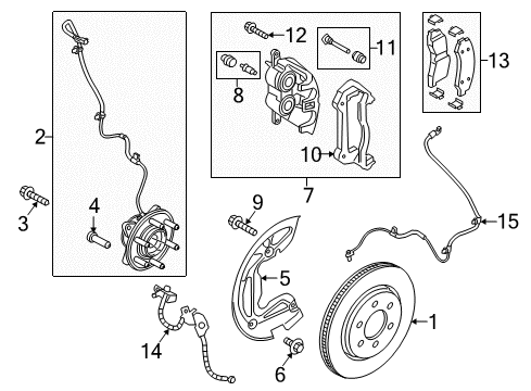 2017 Ford F-150 Brake Components, Brakes Diagram 2 - Thumbnail