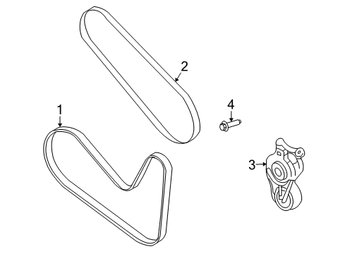 2009 Ford Flex Belts & Pulleys Diagram