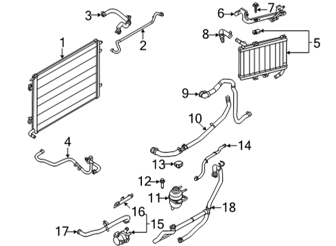 2021 Ford Mustang BRACKET - RADIATOR UPPER Diagram for KR3Z-8A193-A