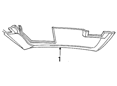 1996 Mercury Cougar Visor Assembly Inside RH Diagram for F6SZ6304104AAV