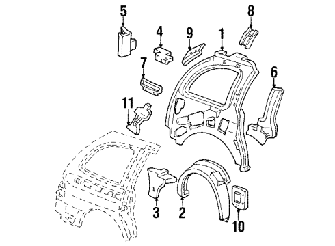 2003 Ford Windstar Bracket Diagram for 3F2Z-17091-AA