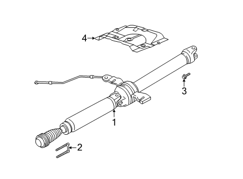 2002 Ford Escape Drive Axles - Rear Diagram