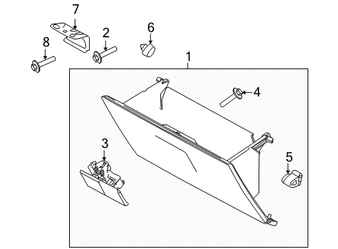 2014 Ford F-150 Lock Assembly - Door Diagram for BL3Z-1506072-AF