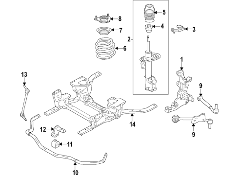 2017 Ford Mustang Arm Assembly - Front Suspension Diagram for FR3Z-3078-A