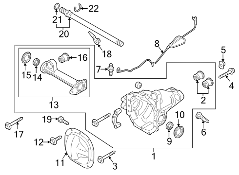 2024 Ford Expedition Carrier & Components - Front Diagram